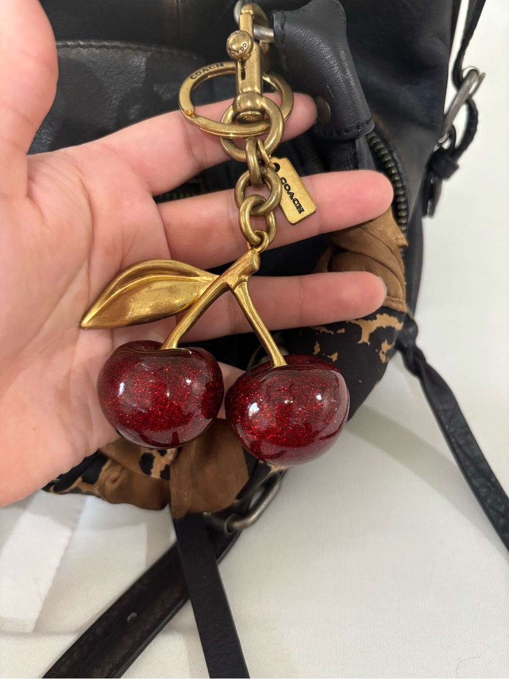 Coach Cherry Bag Charm